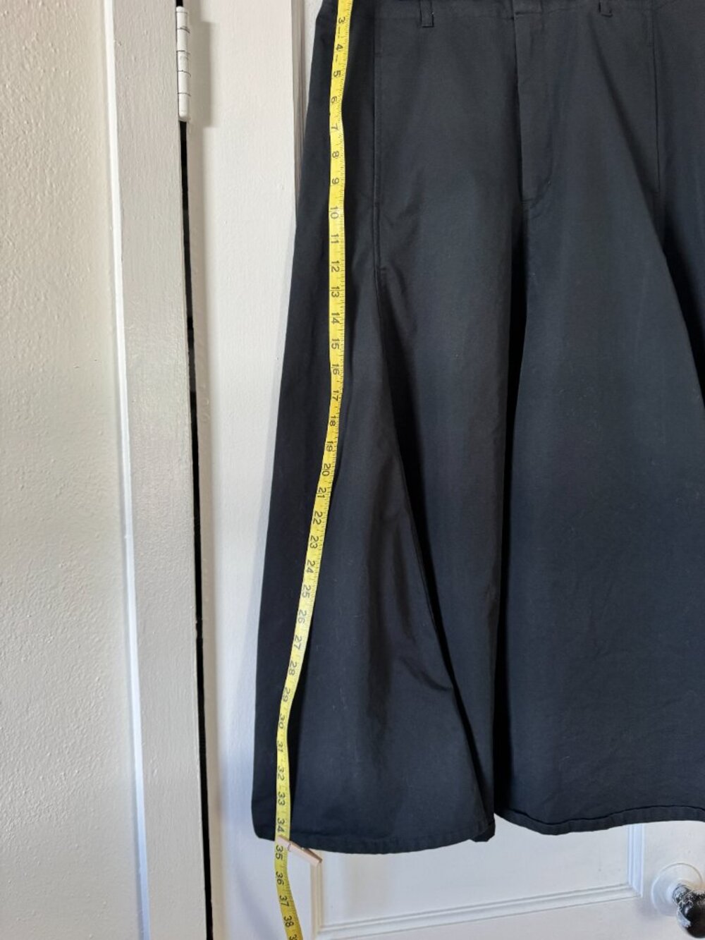 Uniqlo U Flared Maxi Black Skirt 100% Cotton - Size 10 - Picture 7 of 11